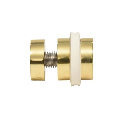 C.R. LAURENCE GSR600BR CRL Brass Plated Glass Shelf Rest