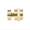 C.R. LAURENCE GSR600BR CRL Brass Plated Glass Shelf Rest view 1