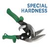 MIDWEST Special Hardness Aviation Snip - Right Cut Offset Stainless Steel Cutting Shears, Made in the USA - MWT-SS6510R view 2