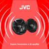 JVC CS-J620 300W 6.5" CS Series 2-Way Coaxial Car Speakers, Set of 2, 6.5" Mica Cone Woofer & 1" PEI Tweeter, Hybrid Surround, Easy Installation view 2
