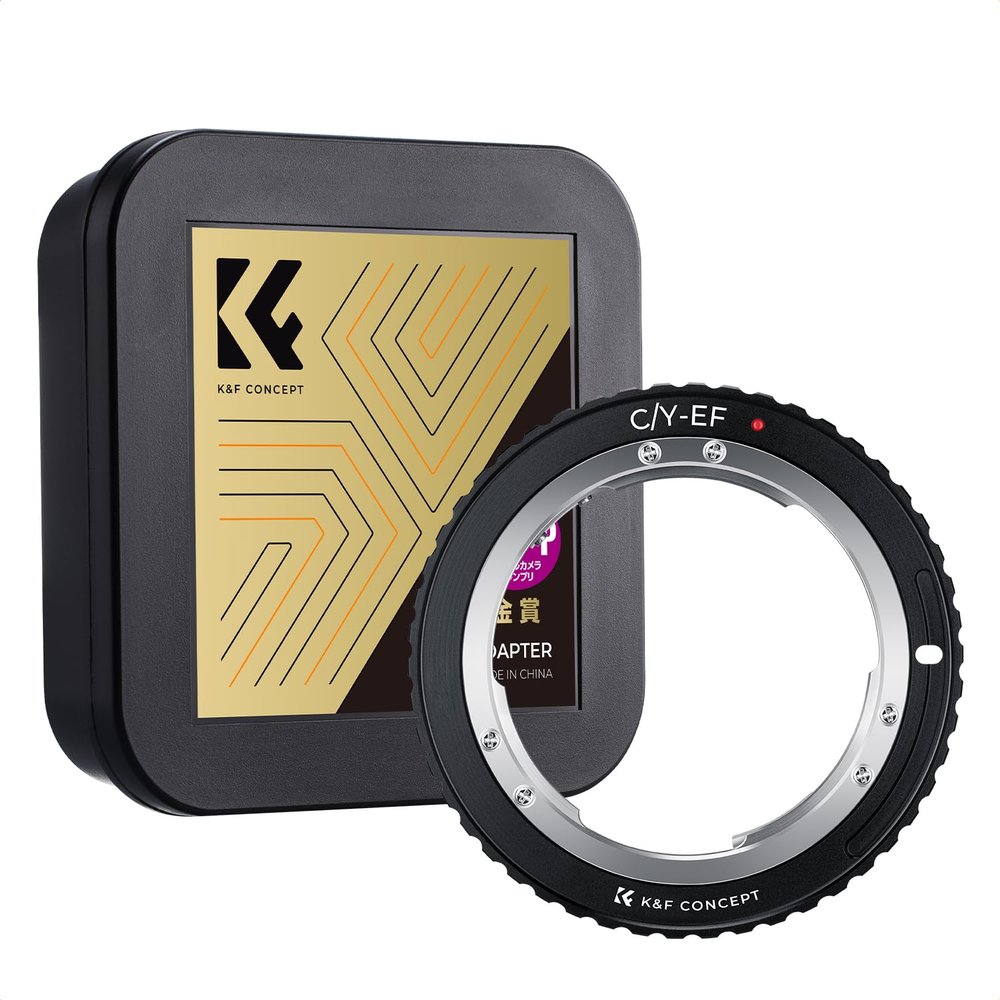 K&F Concept Lens Mount Adapter Contax Yashica C/Y Lens to EF Adapter, for 1D, 1DS, Mark II, III, IV, 5D, Mark II, 7D, 30D, 40D, 50D, 60D, 70D, Digital Rebel T2i, T3, T3i, T4i