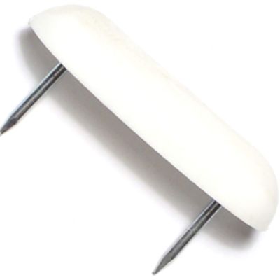 Hard-to-Find Fastener 014973212155 Oblong Bumper with Nails, 10-Piece