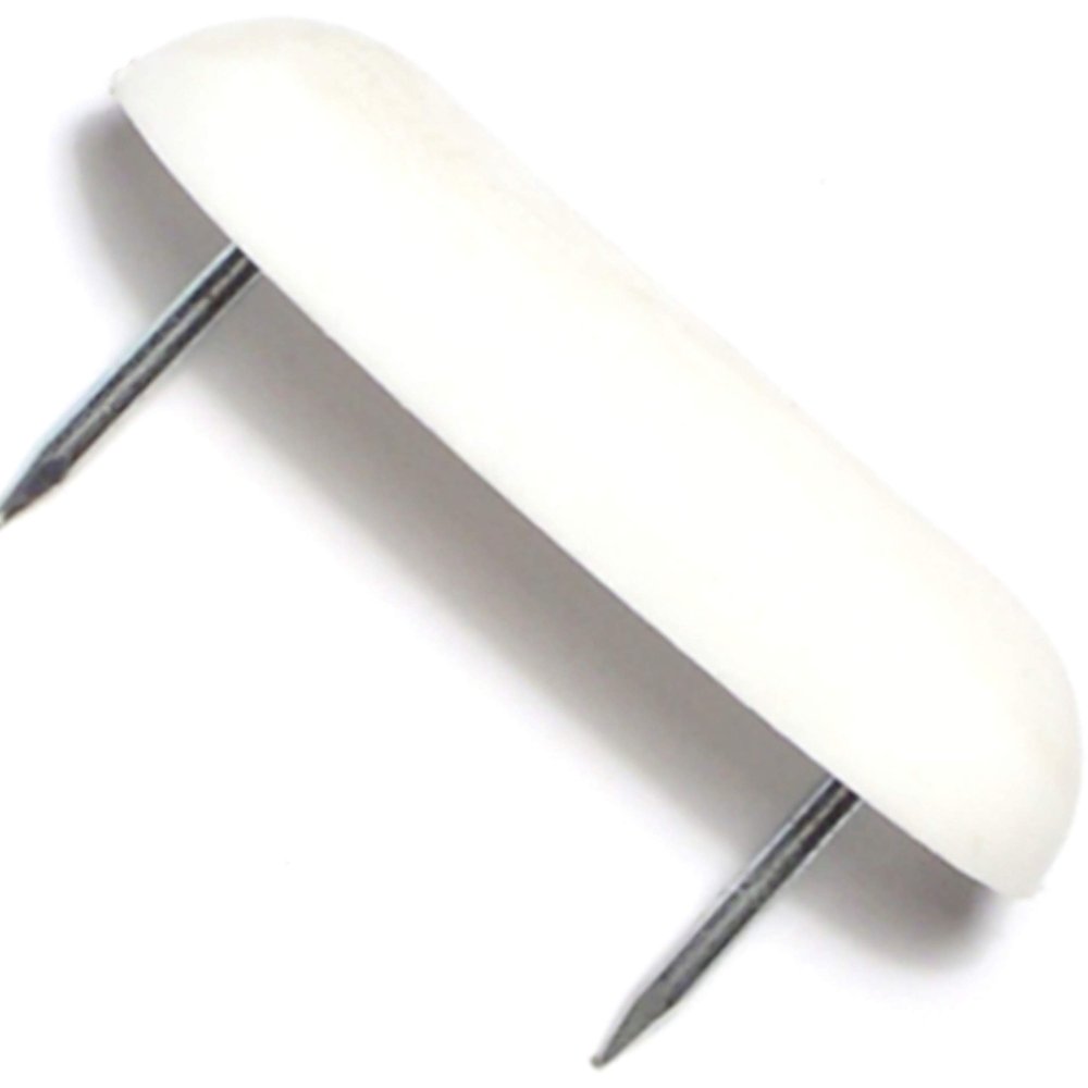 Hard-to-Find Fastener 014973212155 Oblong Bumper with Nails, 10-Piece
