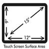 Anti-Glare 15" POS Touch Screen Protector For PartnerTech SP-800 Series With Anti-Fingerprint properties. view 2