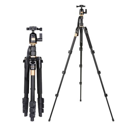 AW 60 Inch Compact Camera Travel Monopod Tripod 360 Degree Swivel Ball Head 1/4 Quick Release Plate Carry Bag 5 Section Height Adjustable