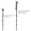 AW 60 Inch Compact Camera Travel Monopod Tripod 360 Degree Swivel Ball Head 1/4 Quick Release Plate Carry Bag 5 Section Height Adjustable view 3