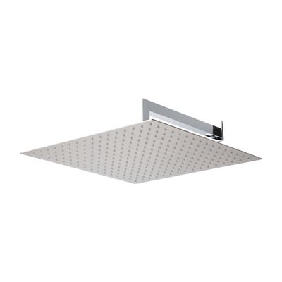 BAI 0421 Stainless Steel 16-inch Square Rainfall Shower Head in Brushed Nickel Finish
