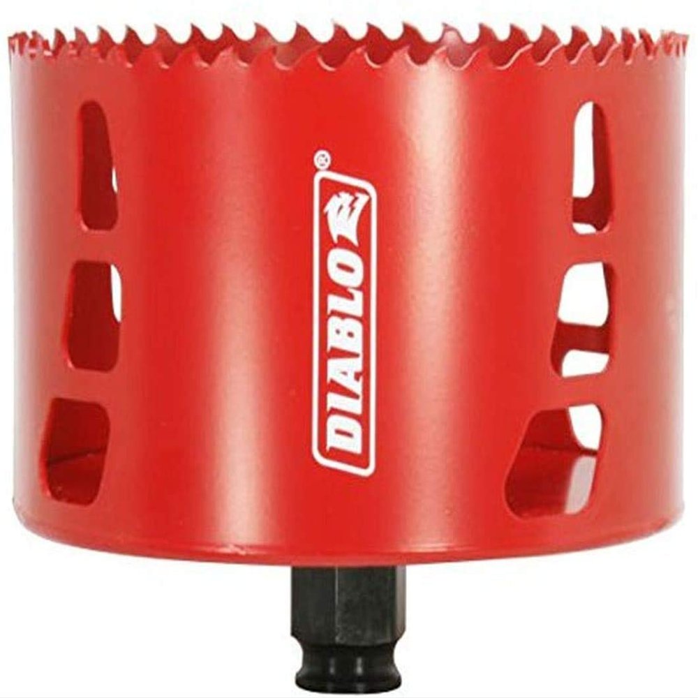 Diablo Bi-Metal Hole Saw with Variable Tooth Design for Faster Cuts - Fits with Snap-Lock Plus Mandrel System - 4-1/4" Diameter, 2-3/8" Length - DHS4250