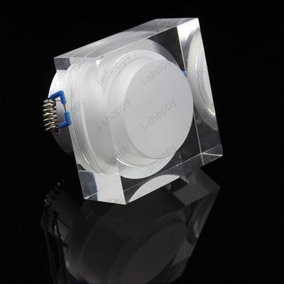 LUMINTURS Acrylic 5W Square LED Ceiling Down Light Fixture Recessed Mounted Lamp