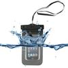 Akiko iPhone 6 PLUS Universal WaterProof Case (IPX8 Certified Protective Smartphone Waterproof Life Pouch / Credit Card Waterproof Bag Case) Waterproof Case for Apple iPhone 6 PLUS 5S 5C 5, Samsung Galaxy S5 S4 - [Black] Universal Waterproof Pouch wi view 2