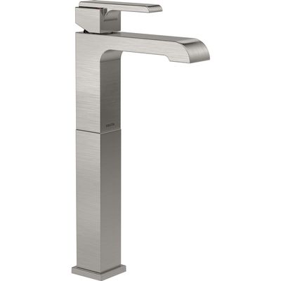 Delta Faucet Ara Vessel Sink Faucet, Single Hole Bathroom Faucet Brushed Nickel, Single Handle Bathroom Faucet, Stainless 767LF-SS
