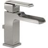 Delta Faucet Ara Single Hole Bathroom Faucet Brushed Nickel, Waterfall Faucet, Single Handle, Metal Drain Assembly, Stainless 568LF-SSMPU view 1