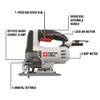 PORTER-CABLE Orbital Jig Saw, 6.0-Amp, Corded (PCE345) view 4