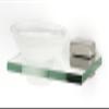 Alno Creations Cube Collection Soap Holder With Dish -a6530-sn- Satin Nickel view 1