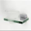 Alno Creations Cube Collection Soap Holder With Dish -a6530-sn- Satin Nickel view 4