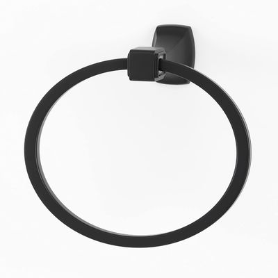 Alno Creations Cube Collection 6" Diameter Towel Ring -a6540-sn- Satin Nickel