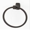 Alno Creations Cube Collection 6" Diameter Towel Ring -a6540-pb- Polished Brass view 2