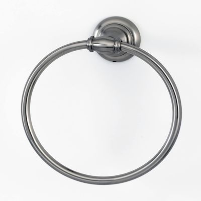Alno Creations Charlie's Collection 6" Diameter Towel Ring -a6740-sn- Satin Nickel