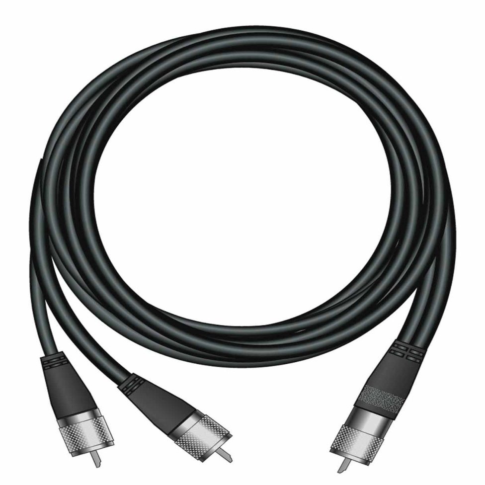 FIRESTIK 9' DUAL LEAD COAX W/PL259 CONNECTORS