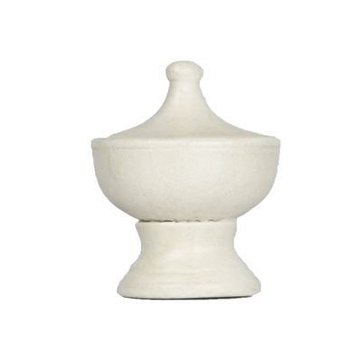 Urbanest Urn Lamp Finial, 1 3/4-inch Tall, Distressed White
