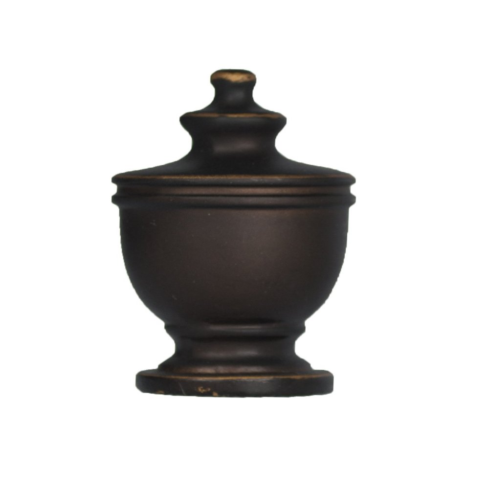 Urbanest Deluxe Urn Lamp Finial, Bronze with Gold Highlights, 1 7/8-inch Tall