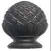 Urbanest Pineapple Lamp Finial, 2-inch Tall, Distressed Black view 1