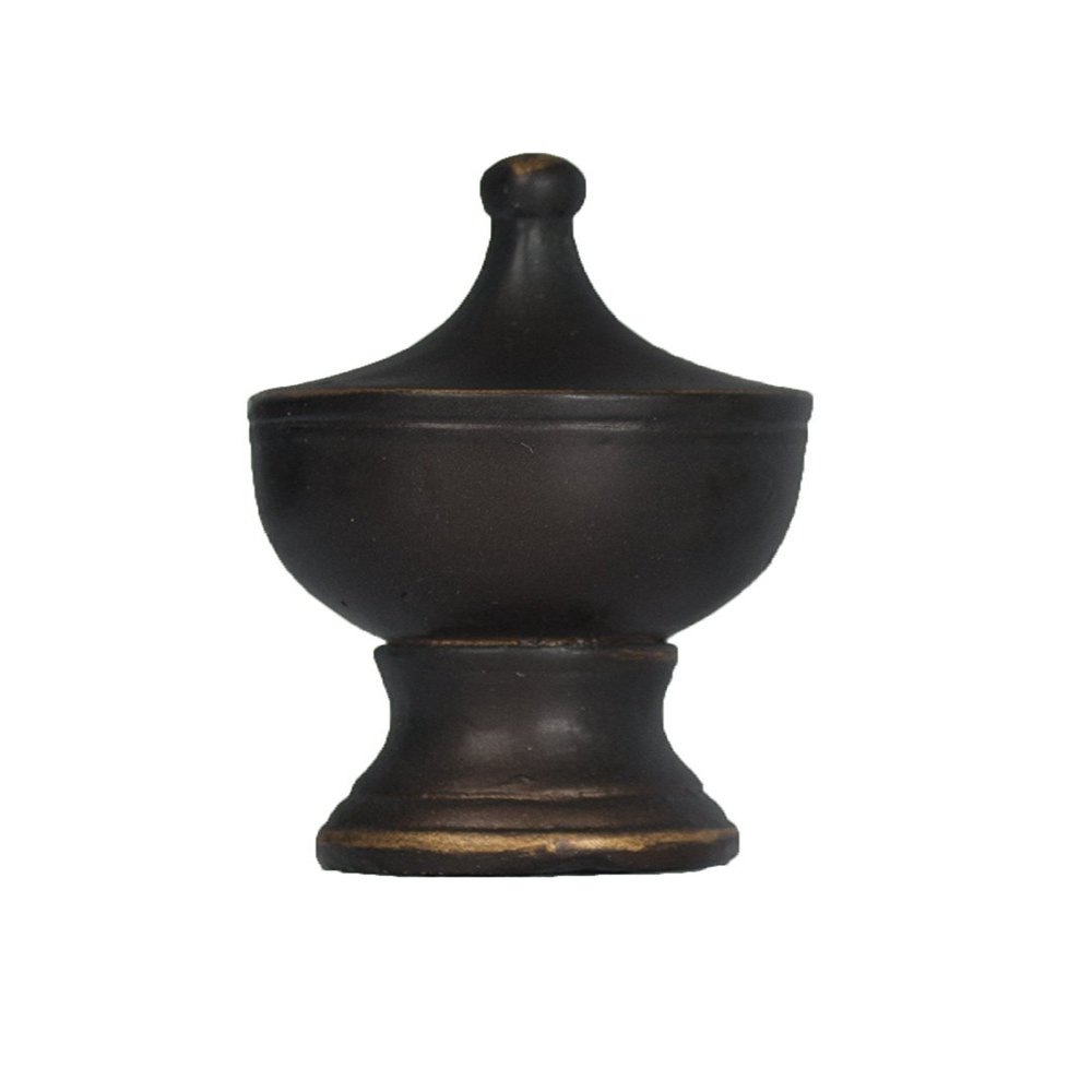 Urbanest Urn Lamp Finial, 1 3/4-inch Tall, Bronze with Gold Highlights