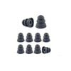 Earphones Plus 4 Pair Black, Medium Brand, Triple Flange Replacement Ear Tips, Earbuds for in-Ear Earphones view 1