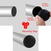 uxcell Round Plastic Blanking End Cap Tubing Tube Insert 30mm Dia 10Pcs view 4
