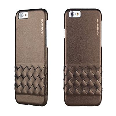 Bushbuck IP6ETMBN Elegant Metallic Edition Brown Genuine Leather Case for iPhone 6/6s