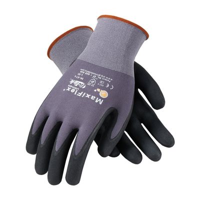 MaxiFlex 34-874 Ultimate Nitrile Grip Work Gloves Sizes S-XL (Extra Large), (Pack of 3)