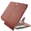 MOSISO Compatible with MacBook Air 13 inch Case A1369 A1466 Older Version 2010-2017 Release, PU Leather Case Portfolio Protective Stand Cover Sleeve, Brown view 2
