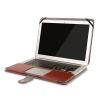 MOSISO Compatible with MacBook Air 13 inch Case A1369 A1466 Older Version 2010-2017 Release, PU Leather Case Portfolio Protective Stand Cover Sleeve, Brown view 4