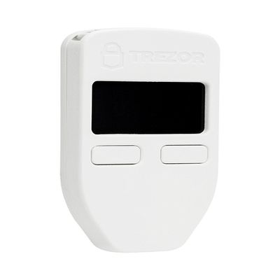 Trezor Model One - The Original Cryptocurrency Hardware Wallet, Bitcoin Security, Store & Manage 1000's of Coins&Tokens, Easy-to-Use Interface, Quick & Simple Setup (White)