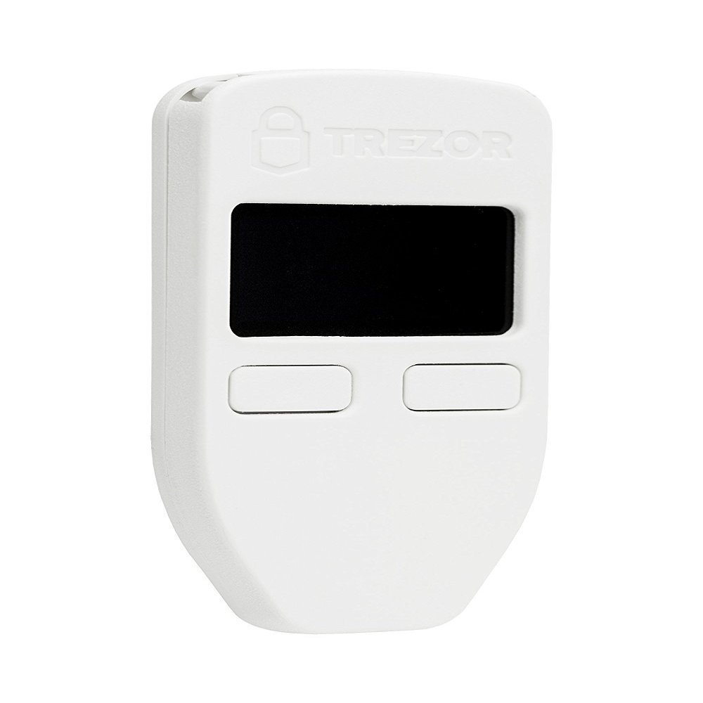 Trezor Model One - The Original Cryptocurrency Hardware Wallet, Bitcoin Security, Store & Manage 1000's of Coins&Tokens, Easy-to-Use Interface, Quick & Simple Setup (White)