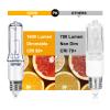 GMY JDE11 120V 100W T4 JDE11 Bulb, Mini Candelabra Base E11 Bulb, 1600lm 2800K Clear Dimmable 100 watt Halogen Light Bulbs for Ceiling fan light bulbs Replace E11 Led Bulb - 4Pack view 2