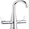 Elkay LKD2223C Deck Mount Faucet with Gooseneck Spout and Twin Lever Handles view 1