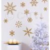 Large Snowflakes Set of 12 Wall Saying Vinyl Lettering Decal Home Decor Art Quote Sticker (Gold) view 1