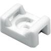 HellermannTyton CTM010M4 Cable Tie Mount, 0.15" Hole Dia, 0.2" Max Tie Width, PA66, White, 1000/pkg view 1
