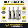 Drilax 3-Pc Diamond Hole Saw Kit 1/2, 3/4 & 1 Inch for RO Faucets view 2
