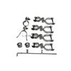 Weldon Chainlink Driveway Gate Hardware Double Door Hinge Kit Drop Bar Complete Kit - Galvanized Finish - Metal Material - Contemporary, Industrial Style view 1
