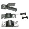 Weldon Chainlink Driveway Gate Hardware Double Door Hinge Kit Drop Bar Complete Kit - Galvanized Finish - Metal Material - Contemporary, Industrial Style view 4