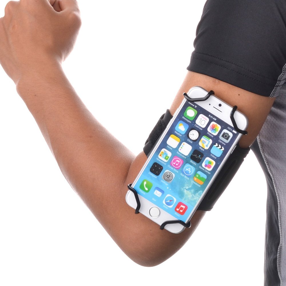 TFY Open-Face Sport Armband + Key Holder for 5.5"+ Cell Phone