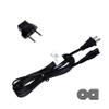 HQRP AC Power Cable Cord, 10 ft Long for Sharp LC-42HT3 LC-42HT3U LC-42LE620UT LC-46D65 LC-46D65U LC-46D78UN LCD HDTV Smart TV Mains Cable Plus HQRP Euro Plug Adapter view 1