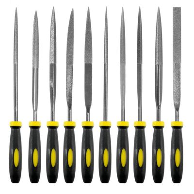 SE 10-Piece Black Titanium Diamond File Set - 7414TF