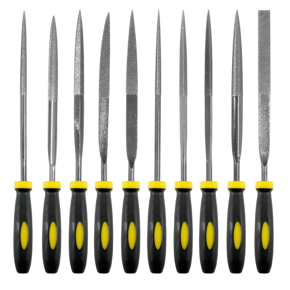 SE 10-Piece Black Titanium Diamond File Set - 7414TF