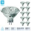 KOR 20W MR11 Halogen Flood Light Bulbs with Lens, GU4 2-Pin Base, 10-Pack view 2