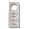Door Hanger - Shh Sleeping Babies Door Knob Sign - Raw Wood view 1
