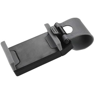 Reiko Car Steering Wheel Phone Mount - Retail Packaging - Gray - HLD07-GY