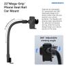 ARKON Mounts - Phone Holder with Car Seat Rail Mount | Car Phone Stand with Flexible 22" Arm | Professional-Grade Durability | Phone Holder For Car | For iPhone, Samsung, Google, Nokia, other phones view 3